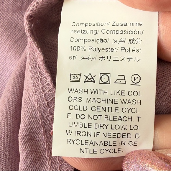 Emery Rose Purple T-Shirt Size 1XL Short Sleeve Round Neck Casual Classic NEW - Picture 9 of 9